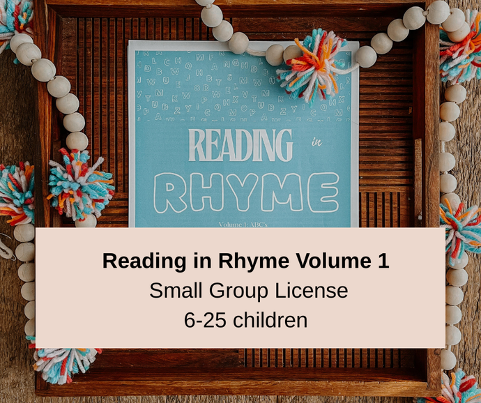 Small Group License for Reading in Rhyme Volume 1