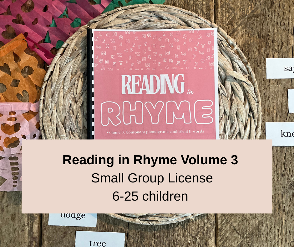 Small Group License for Reading in Rhyme: Volume 3