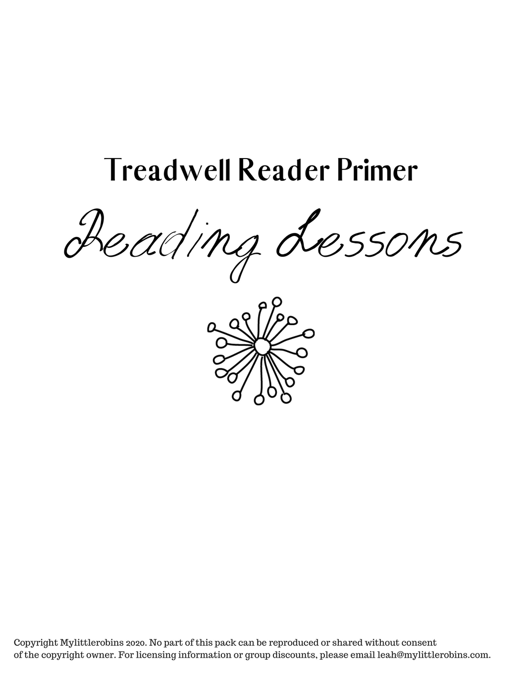 Free and Treadwell Primer Reading Lessons